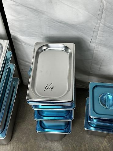 Другая посуда и кухонный инвентарь: Набор гастроемкостей из нержавеющей стали (GN) с крышками - Форматы — 8