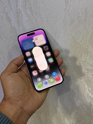 бушный телефоны: IPhone 14 Pro, Б/у, 256 ГБ, Blue Titanium, Защитное стекло, Чехол, 78 % — 2