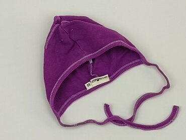 fioletowe czapki: Czapeczka, 0-3 m, stan - Bardzo dobry