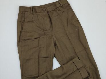 brązowa spódnice z guzikami: Spodnie materiałowe, Massimo Dutti, XS, stan - Dobry