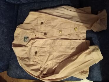 teddy kaput sa kapuljacom: Nova Zara - roze teksas jakna za devojčice, nenošena