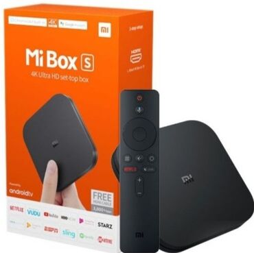 Другие игры и приставки: Xiaomi Mi TV Box S 4K Android TV 9.0 Бесплатная доставка в Бишкеке