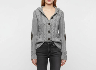 kapcie z kaczego pierza: H&M Divided, Кардиган жіночий, розмір XS