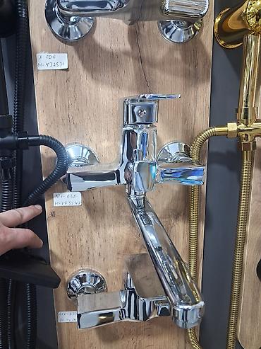 Hamam üçün divara quraşdırılan qarışdırıcı kran - Material: xrom
