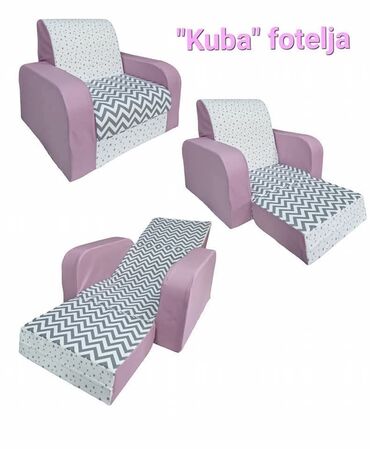 Foteljice: Kuba model model fotelje 60x55 sedeci deo 40x30cm kada se rasklopi — 2