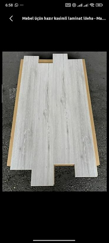 Laminat: Mebel üçün hazır kəsimli laminat lövhə - Material: laminat (ağac — 1