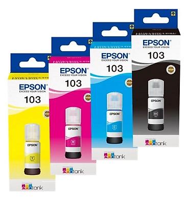 Kartriclər: Epson EcoTank mürəkkəb butulkaları – 103 və 112 seriyaları Məhsul — 1