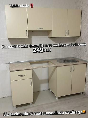 &Sara Hal hazirda metbex mebellerimiz endirimle 280 azn deil cemi