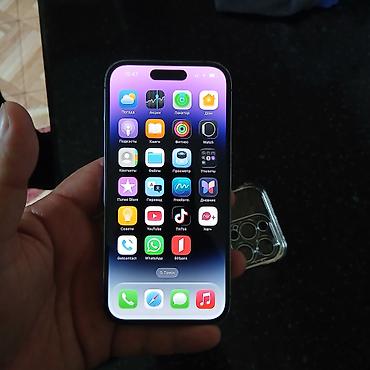 apple mak book: IPhone 14 Pro, Deep Purple, Simsiz şarj — 6