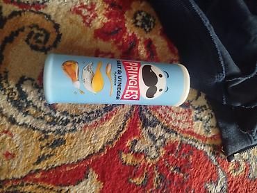 Pringles Salt & Vinegar — картофельные чипсы в фирменной тубе. - — 1