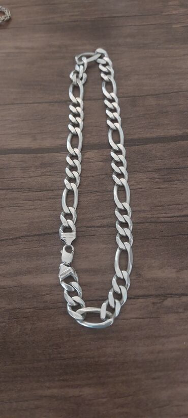 женские кроссовки на платформе: 925 əyar gümüş kişi sepi - Model: Figaro/zəncirvari (1 uzun, 3 qısa