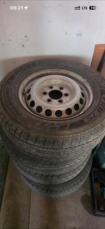 r15 зимние шины: Колеса в сборе 235 / 65 / R 16, Зима, Б/у, Комплект, Легкий коммерческий транспорт (C/LT), Железные, отверстий - 6 — 1