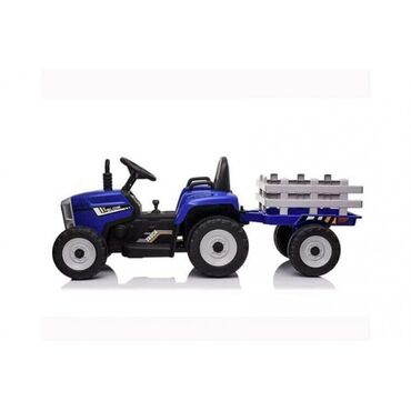 Dečiji električni automobili: Traktor sa prikolicom na akumulator XMX611 Boja:zelena/crvena/plava — 6