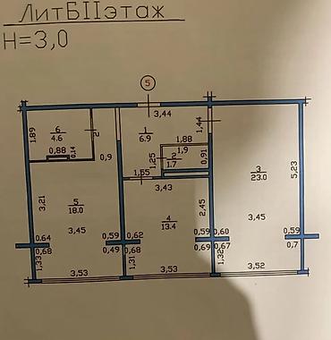2 bedroom: 2 комнаты, 81 м², Улан-2 мкр 106 серия улучшенная, 2 этаж, Косметический ремонт — 6