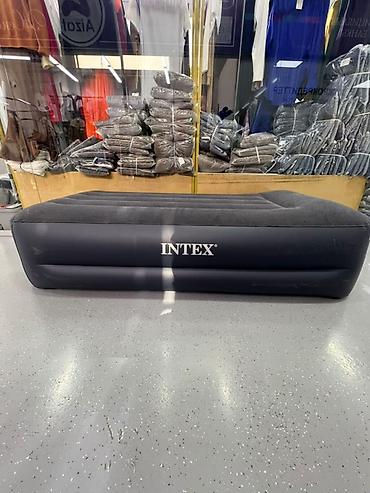 нодом: Надувная кровать Intex, односпальная. - Встроенный электрический — 2