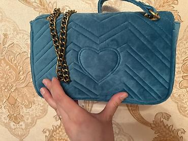 Сумки: Классическая сумка, Gucci, Италия, Материал: Бархат, Застежка на магните, Женские, Новый — 5