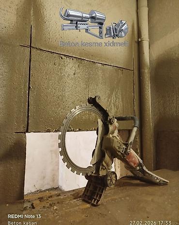 Beton işləri: Beton kəsimi və deşmə xidməti - Armaturlu/armatursuz beton, monolit — 9