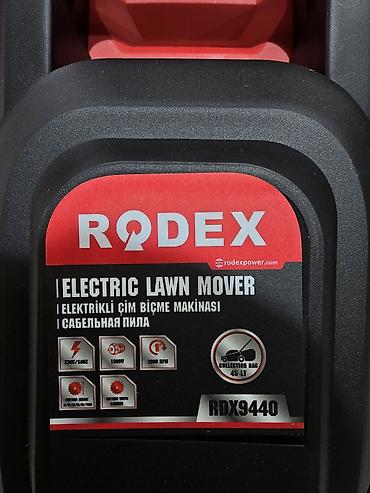 Бакча техникасы жана жабдуулар: Газон чапкыч, Жаңы, Электр, Rodex, 1400 Вт, Акысыз жеткирүү, Акылуу жеткирүү, Өзү алып кетүү — 3