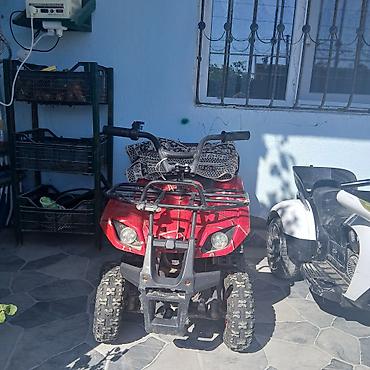 das utu: Uşaq üçün elektrikli kvadrosikl. Qırmızı rəngli, 4 təkərli uşaq — 3