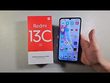 Redmi, Redmi 13C, Б/у, 128 ГБ, цвет - Черный, 2 SIM