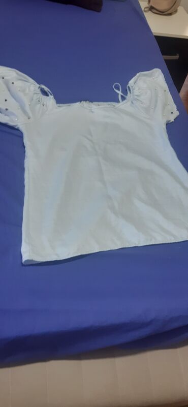 palm angels majice cena: Nova bluza majica svetlo plave boje