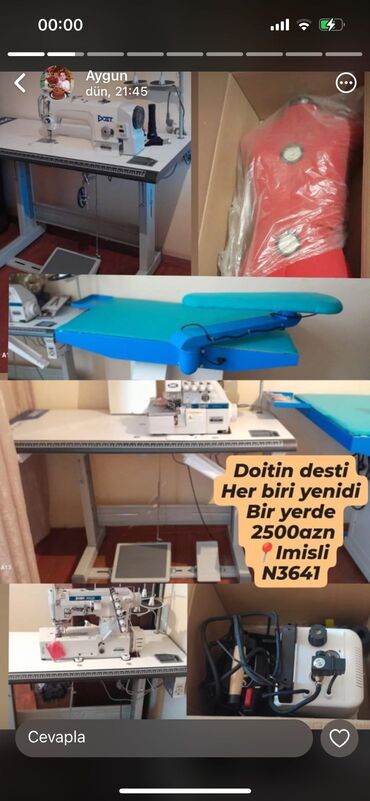 tava dəstləri: Doitin tikiş avadanlıqları dəsti Paketin tərkibi: - Sənaye tipli
