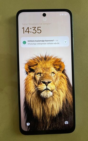 telefon satışı işlənmiş: Xiaomi Redmi 12, 128 GB, rəng - Göy, 
 Barmaq izi