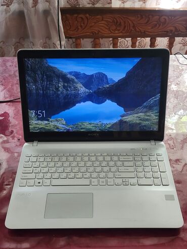 ноутбуки сони: Ноутбук, Sony, 4 ГБ ОЭТ, Intel Core i3, 15.6 ", Колдонулган, Жумуш, окуу үчүн, эс тутум HDD