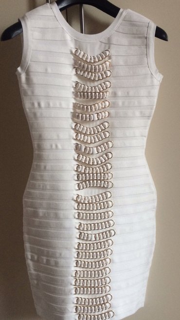 bela uska haljina: M (EU 38), color - White, Cocktail