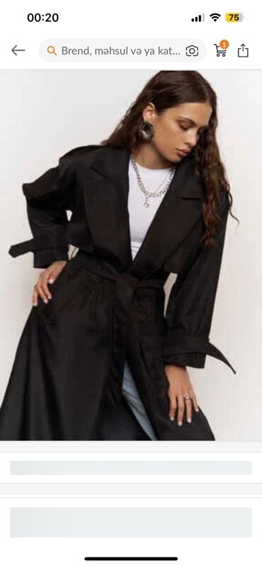 Plaşlar: Mai collection markasi 1defe geyilib m-l razmer oversize trenckot