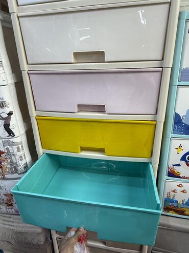 Комоды для одежды: Комод для одежды, Новый, Без зеркала, Пластик, цвет - Бежевый, Платная доставка — 12