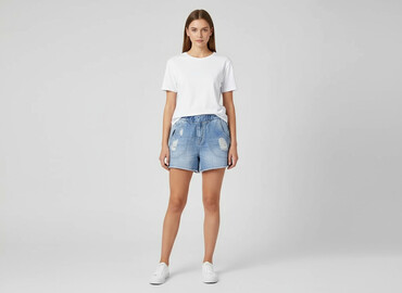 szorty jeansowe tommy hilfiger damskie: Denim Co, Szorty damskie, rozmiar S