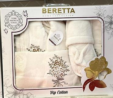 tekstil baku: 🇦🇿Beretta Premium Hamam Xalatı Dəsti (Vip Cotton) 🛍️ Qiymət: 79 ₼ yox — 10