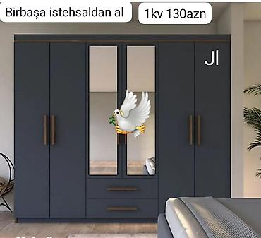 2ci el skaf: Dolab yeni qarderob paltar dolabı güzgülü rəng 🫟 seçimi var — 1