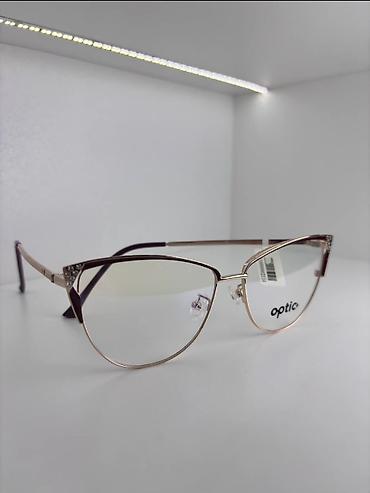 what: Оправа для очков “cat-eye” (кошачий глаз) в золотисто-коричневом — 2