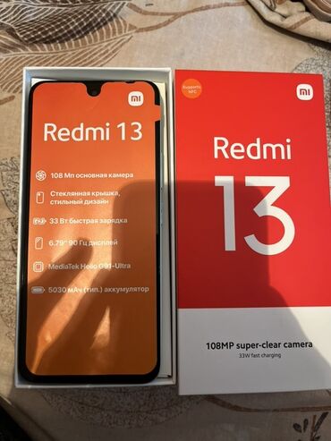 010 sim nomreler: Redmi 13, 256 GB, rəng - Qırmızı, İki sim kartlı
