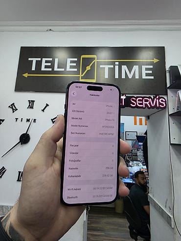 6s iphone: IPhone 15, 256 GB, Black Titanium, Zəmanət, Simsiz şarj, Face ID — 2