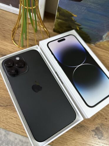 Apple iPhone: IPhone 14 Pro Max, Б/у, 512 ГБ, Black Titanium, Зарядное устройство, Защитное стекло, Чехол, 87 %