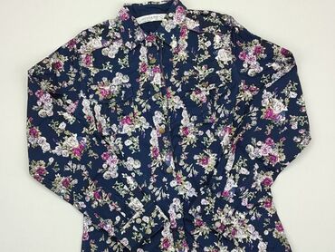 bluzki w kwiaty z bufiastymi rękawami: Сорочка жіноча, S, стан - Дуже гарний
