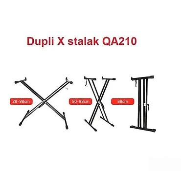 velika gitara: DUPLI X STALAK QUICK LOK | Dupli X stalak za klavijature veće — 5