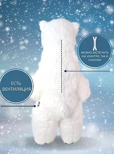 Карнавальные костюмы: Продается Ростовый надувной костюм прлярного Мишки. рост 2.6м костюм — 5