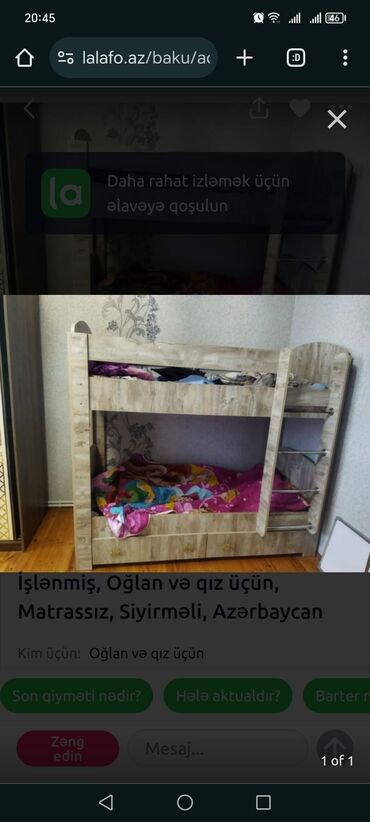 ikimertebeli usaq yataqlari: Б/у, Для девочки и мальчика, Без матраса, С выдвижными ящиками, Турция