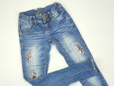 jeansy z wysokim stanem boyfriend: Jeans, 11 years, 146, condition - Good