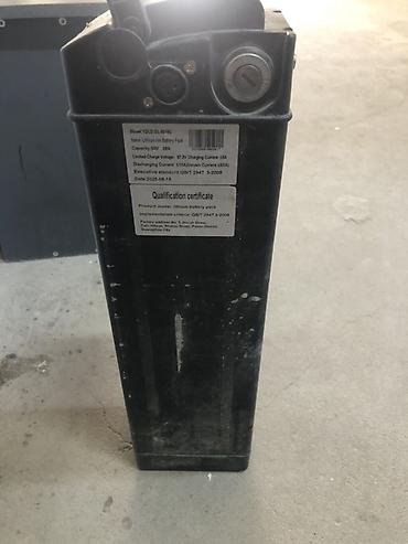 Аксессуары и запчасти для электротранспорта: Литиевая батарея для электроскутера/электровелосипеда + кофр Батарея — 1