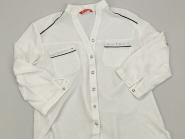 białe eleganckie bluzki damskie duże rozmiary: Shirt, L (EU 40), condition - Good