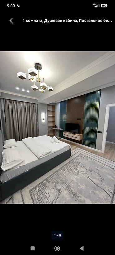 Посуточная аренда квартир: 1 комната, Душевая кабина, Постельное белье, Кондиционер — 23