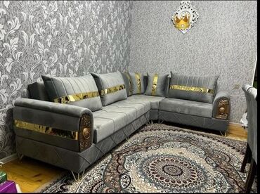 kuxna divanlari: Угловой диван, Новый, Ткань, Бесплатная доставка в черте города