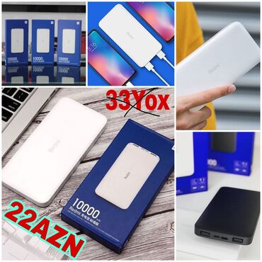 power bank v Azərbaycan | Portativ enerji yükləyicilər: Redmi 10000mAh powerbank 33Yox 22 AZN ENDİRİM Məhsul bitənə qədər