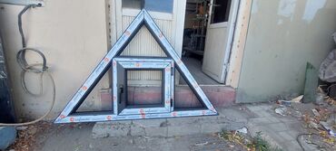 Plastik pəncərələr: Yeni İkiqat şüşə paketi Plastik pəncərə, Еni: 1 sm, Uzunluğu: 100 sm, Pulsuz quraşdırma — 19