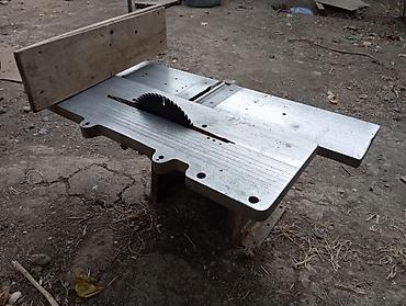 elektrik alətləri: Ağac emalı üçün masaüstü dairəvi mişar və rendə kombi qurğusu - — 2